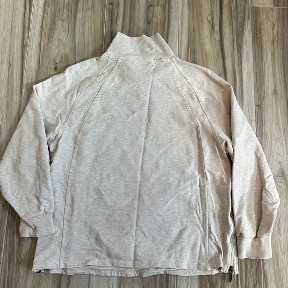 Varley Sweatshirt XL‎ Atlas Mock Neck Side Zip Pullover Long Sleeve Pockets - Picture 2 of 8